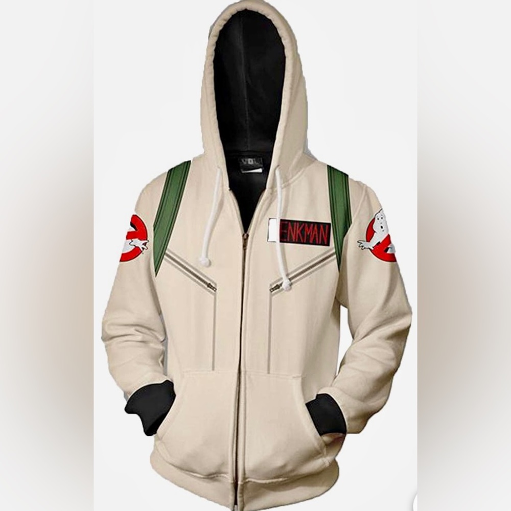 Unisex Venkman Ghoul Hunter Hoodie Ghost Busters Sweatshirt